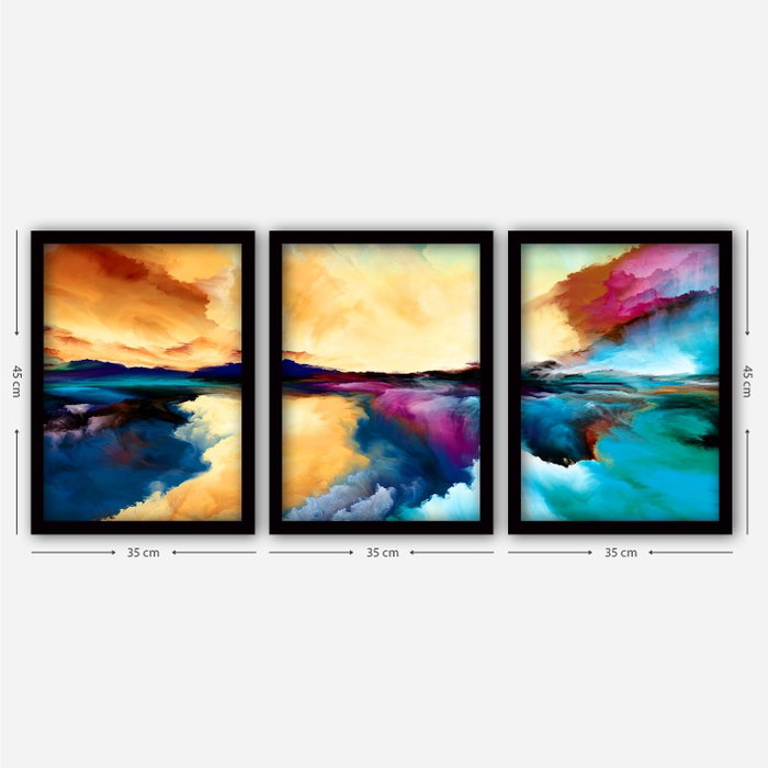 Wallity Cuadro Decorativo Enmarcado Desconocido (3 Piezas) Wallity Cuadro Decorativo Enmarcado Desconocido (3 Piezas)